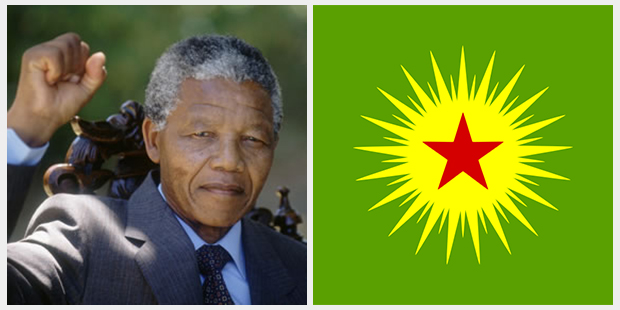 Nelson Mandela & KCK Flag