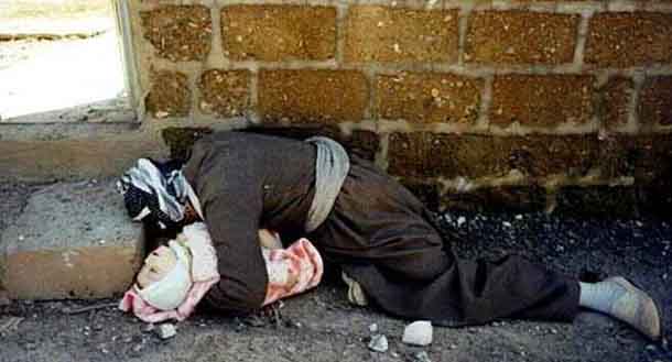16th March 1988, Helebce Massacre Omer Xawer and his kid