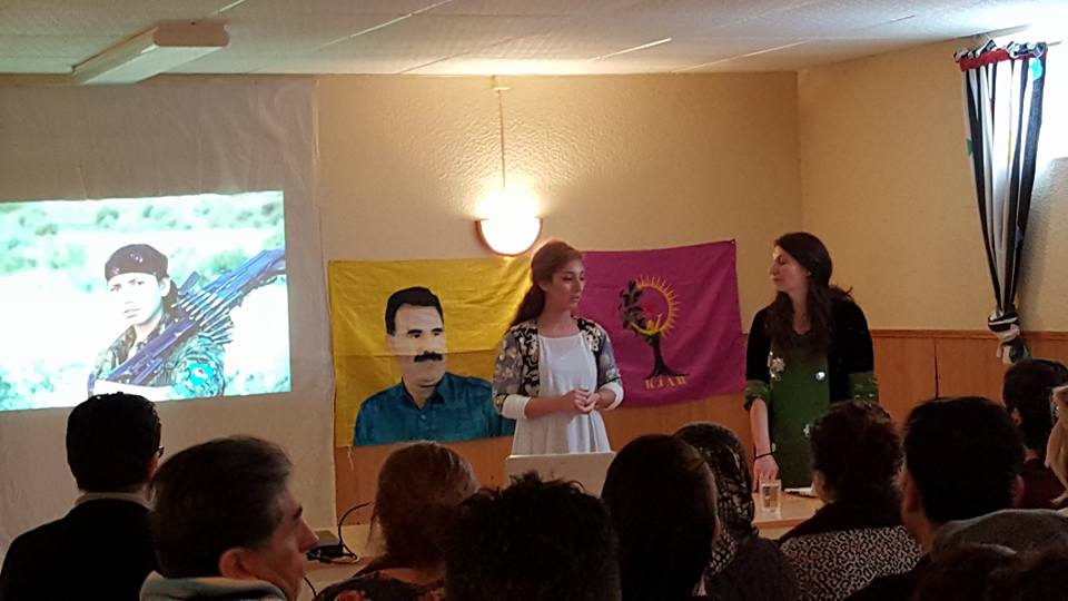 Seminar held by KJAR Europe and Communist Party of Karlstad about YPJ women